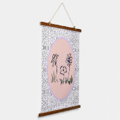 Tapijt - Drie Bloemen Hangend Wandkleed (Gebogen)