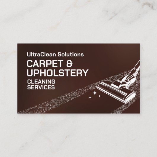 Tapijt- en stofferingsreinigingsdiensten visitekaartje (Voorkant)