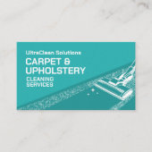Tapijt- en stofferingsreinigingsdiensten visitekaartje (Voorkant)