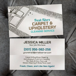 Tapijt- en stofferingsreinigingsdiensten visitekaartje