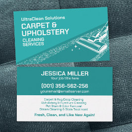 Tapijt- en stofferingsreinigingsdiensten visitekaartje