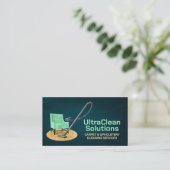 Tapijt- en stofferingsreinigingsdiensten visitekaartje (Staand voorkant)