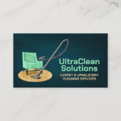 Tapijt- en stofferingsreinigingsdiensten visitekaartje (Voorkant)