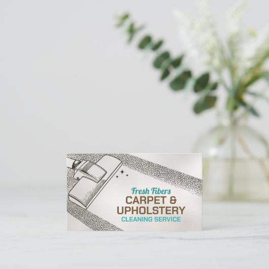 Tapijt- en stofferingsreinigingsdiensten visitekaartje (Staand voorkant)