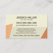 Tapijt- en stofferingsreinigingsdiensten visitekaartje (Achterkant)