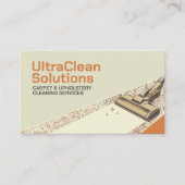 Tapijt- en stofferingsreinigingsdiensten visitekaartje (Voorkant)