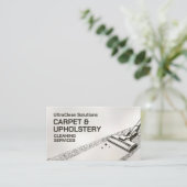 Tapijt- en stofferingsreinigingsdiensten visitekaartje (Staand voorkant)