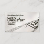 Tapijt- en stofferingsreinigingsdiensten visitekaartje (Voorkant)