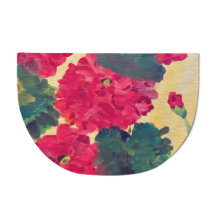 Tapijt, geranium motief