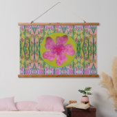 Tapijt - Grote Roze Bloem Hangend Wandkleed (Slaapkamer)