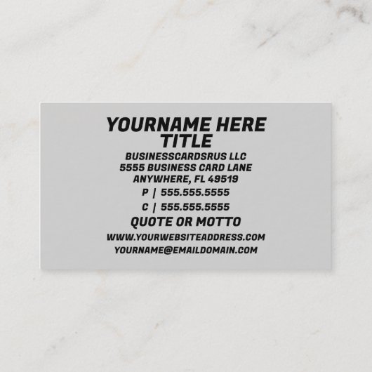 Tapijt Installateur Tapijt Roll Visitekaartje (Achterkant)