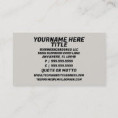 Tapijt Installer Tapijt Rolls Visitekaartje (Achterkant)