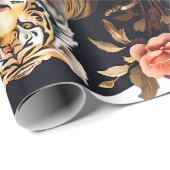 Tapijt Leeuw & Bloemen Cadeaupapier (Rol Hoek)