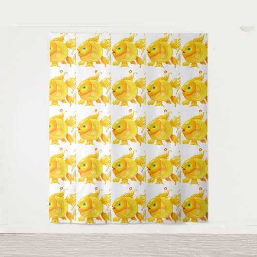 Tapijt met goudvis wandkleed (Voorkant)