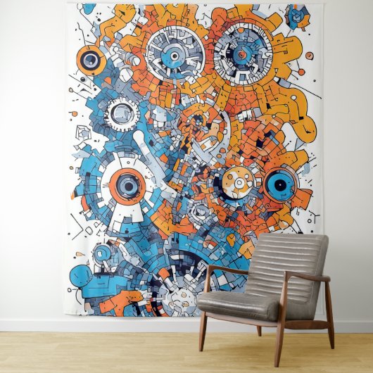 tapijt met V-puls 2 Wandkleed (In situ)