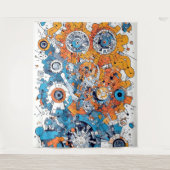 tapijt met V-puls 2 Wandkleed (Voorkant)