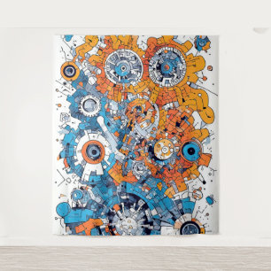 tapijt met V-puls 2 Wandkleed