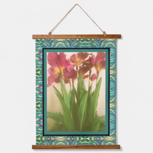 Tapijt - Mooie Iris Hangend Wandkleed (Voorkant)