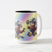  tapijt paasbunny Mok koffie (Voorkant rechts)