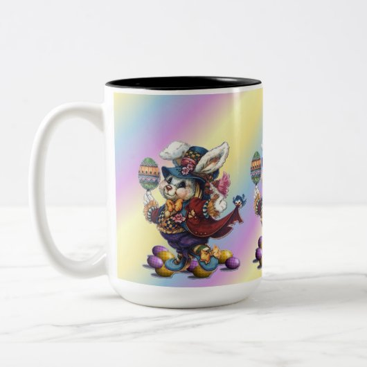  tapijt paasbunny Mok koffie (Links)