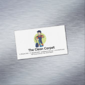 Tapijt reiniger | Huishoudelijke diensten Magnetisch Visitekaartje (Voorbeeld)