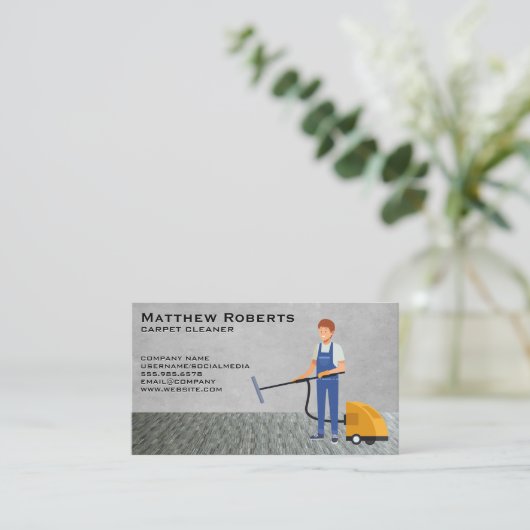 Tapijt reiniger | Tapijt Visitekaartje (Staand voorkant)