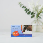 tapijt schoonmaakbedrijf visitekaartje (Staand voorkant)