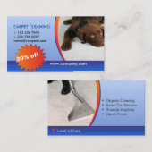 tapijt schoonmaakbedrijf visitekaartje (Voorkant / Achterkant)