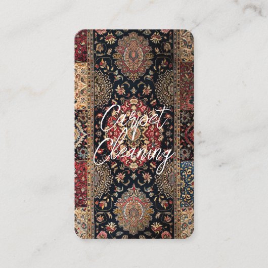 Tapijt schoonmaken Custom QR Visitekaartje (Voorkant)