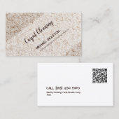 Tapijt schoonmaken Custom QR Visitekaartje (Voorkant / Achterkant)
