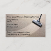 Tapijt schoonmaken Service Budget Visitekaartjes (Voorkant)