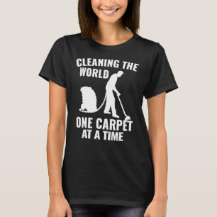 Tapijt schoonmaken van de wereld één tapijt per ke t-shirt