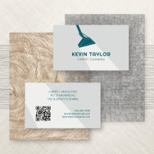 Tapijt schoonmaken Visitekaartje