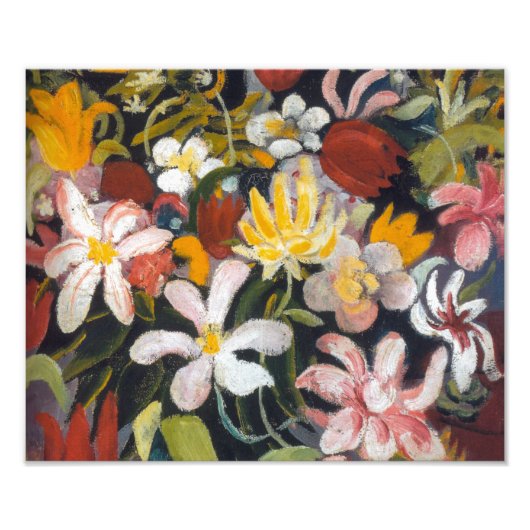 Tapijt van Bloemen | Auguste Macke | Foto Afdruk (Voorkant)