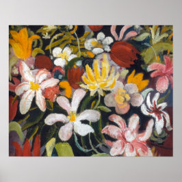 Tapijt van Bloemen | Auguste Macke | Poster