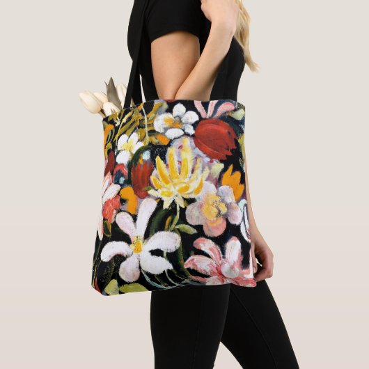 Tapijt van Bloemen Tote Bag (Dichtbij)