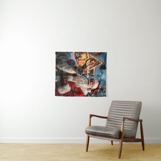 tapijt van de kerstman wandkleed (In Situ (horizontaal))