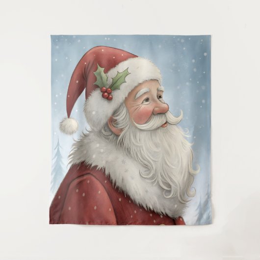 tapijt van de kerstman wandkleed (Voorkant)