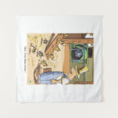 tapijt van fietserkuikens wandkleed (Voorkant (horizontaal))