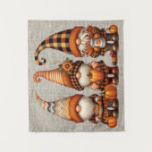 Tapijt van herfstkabouters wandkleed (Voorkant)