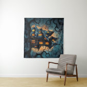 Tapijt van het heksenhuis wandkleed (In Situ (horizontaal))