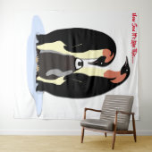 Tapijt van pinguïns wandkleed (In Situ (horizontaal))