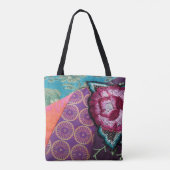 tapijt van rozen tote bag (Achterkant)