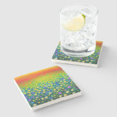 tapijt van vele kleuren, marmer Onderzetter (Zijkant)