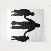 Tapijt van verbindingen wandkleed (Voorkant (horizontaal))