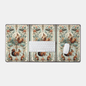 tapijt van Victoriaans boseekhoorns Bureaumat (Keyboard & Muis)