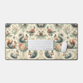tapijt van Victoriaans boseekhoorns Bureaumat (Keyboard & Muis)