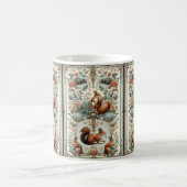 tapijt van Victoriaans boseekhoorns Koffiemok (Center)