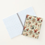 tapijt van Victoriaans boseekhoorns Notitieboek (Binnen)