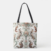 tapijt van Victoriaans boseekhoorns Tote Bag (Achterkant)